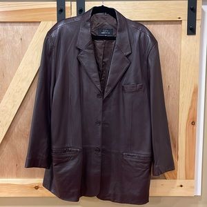 Jones New York Mens Leather Jacket 48R. Genuine Leather. Worn 2 or 3 times.